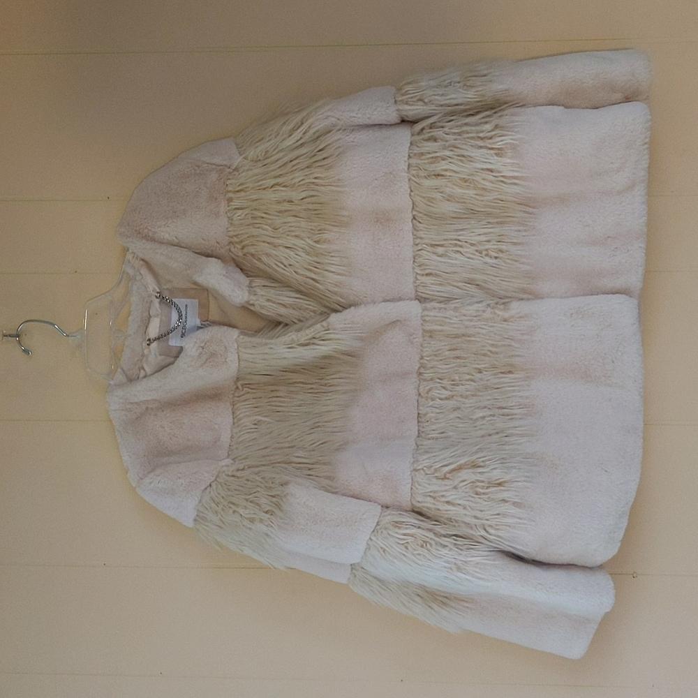 BCBGeneration FUN Faux Fur Jacket XL EUC